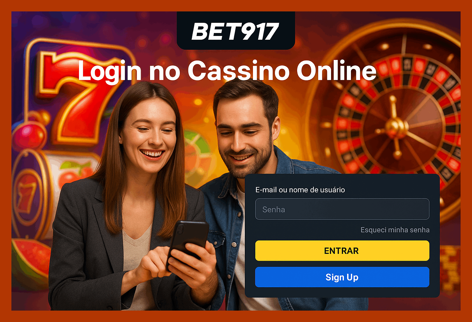 Criar uma nova Conta no plataforma BET917